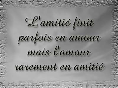 l'amour et l'amitié